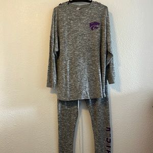 Kansas State University K-State Kstate sweater jogger set